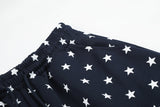 DAXUEN white and black star print wide-leg pants