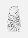 DAXUEN white and black star print wide-leg pants