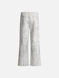 DAXUEN Distressed tie-dye loose-fit pants