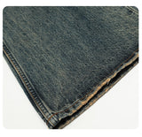 DAXUEN faded vintage blue distressed micro-flare jeans
