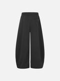 DAXUEN black distressed white graphic wide-leg sweatpants