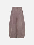 DAXUEN black distressed white graphic wide-leg sweatpants