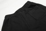 DAXUEN black distressed white graphic wide-leg sweatpants
