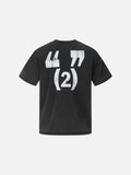 DAXUEN washed black distressed seated-figure graphic t-shirt