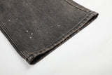 DAXUEN black distressed wide-leg denim jeans