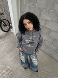 DAXUEN blue distressed wide-leg denim jeans — model photo