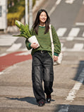 DAXUEN distressed-wide-leg-cargo-jeans — model photo