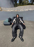 DAXUEN distressed-wide-leg-cargo-jeans — model photo