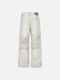 DAXUEN Distressed wide-leg casual pants