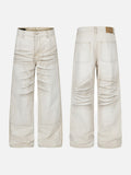 DAXUEN Distressed wide-leg casual pants