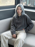 DAXUEN Distressed wide-leg casual pants — model photo