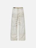DAXUEN Distressed wide-leg casual pants