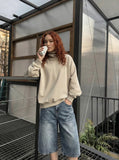 Distressed Wide-Leg Denim Culottes
