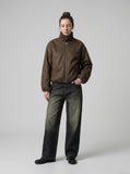 DAXUEN Distressed wide leg denim jeans — model photo