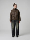 DAXUEN Distressed wide leg denim jeans — model photo