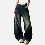 DAXUEN Distressed wide leg denim jeans