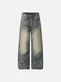 DAXUEN Distressed wide-leg denim jeans