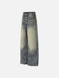 DAXUEN Distressed wide-leg denim jeans