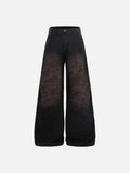DAXUEN Distressed wide-leg denim pants
