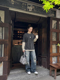 DAXUEN Away End Studded Distressed Wide Jeans