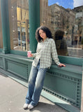 DAXUEN Distressed Wide-Leg Jeans with Studs | DAXUEN — model photo