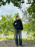 DAXUEN Distressed Wide-Leg Jeans with Studs | DAXUEN — model photo