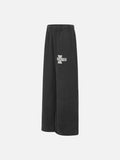 DAXUEN Distressed wide-leg sweatpants with graphic print