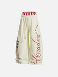 DAXUEN Matchday Crest Wide Leg Sweatpants