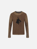 DAXUEN Doberman graphic long sleeve top