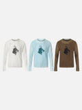 DAXUEN Doberman graphic long sleeve top