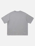 DAXUEN Loose-fitting crew-neck t-shirt with dog print