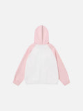 DAXUEN Hooded zip-up sweatshirt with playful graphics