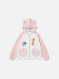 DAXUEN Hooded zip-up sweatshirt with playful graphics