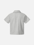 DAXUEN Double-breasted short-sleeved top with shawl collar