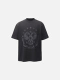 DAXUEN Double-headed eagle graphic short-sleeve T-shirt