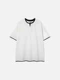 DAXUEN Double-layer crewneck short-sleeved t-shirt