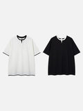 DAXUEN Double-layer crewneck short-sleeved t-shirt