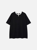 DAXUEN Double-layer crewneck short-sleeved t-shirt