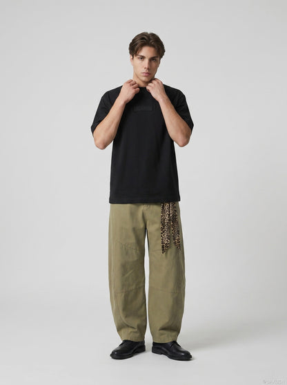 DAXUEN Relaxed fit short-sleeved t-shirt with graphic prints — model photo