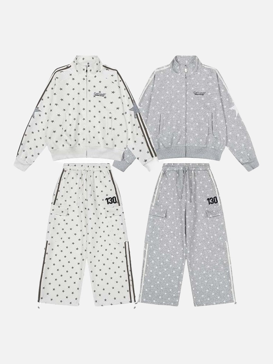 DAXUEN DREAMSCAPE star print loungewear set for men