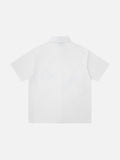 DAXUEN Short-sleeved button-up shirt with embroidery