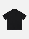 DAXUEN Short-sleeved button-up shirt with embroidery