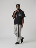 DAXUEN Short-sleeved button-up shirt with embroidery — model photo