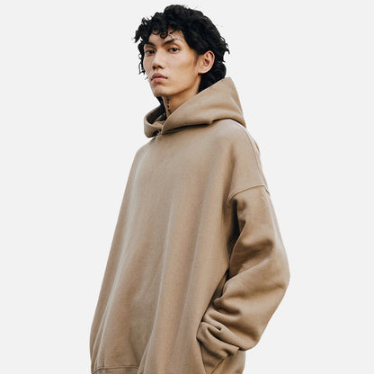DAXUEN Oversized hoodie with dropped shoulders and solid colors