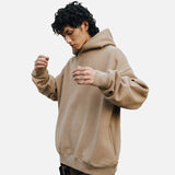 DAXUEN Oversized hoodie with dropped shoulders and solid colors