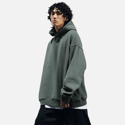 DAXUEN Oversized hoodie with dropped shoulders and solid colors
