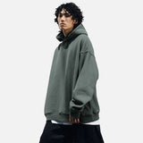 DAXUEN Oversized hoodie with dropped shoulders and solid colors