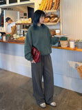 DAXUEN Oversized relaxed-fit hoodie with dropped shoulders