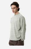 DAXUEN grey striped oversized long sleeve t-shirt