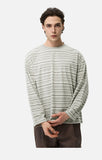 DAXUEN grey striped oversized long sleeve t-shirt